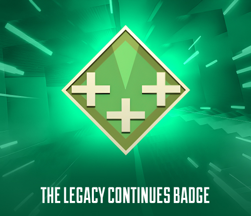THE LEGACY CONTINUES BADGE